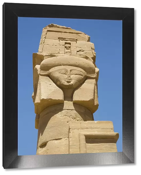 Hathor Headed Column, Chapel of Qartasa, Kalabsha, UNESCO World Heritage Site, near Aswan