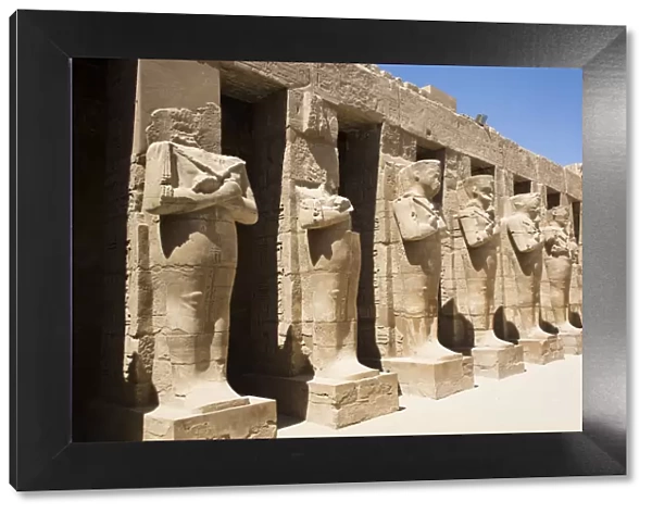 Statues of Ramses III, Temple of Ramses III, Karnak Temple Complex