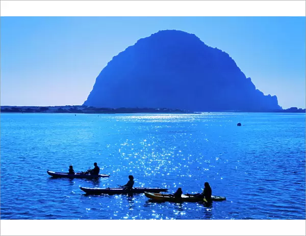 Kayak rental and Morro Rock, City of Morro Bay, San Luis Obispo County