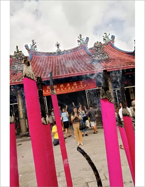 Giant incense sticks, Chinese moon festival, Georgetown, Penang, Malaysia