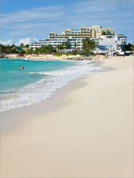 Beach at Maho Bay, St. Martin (St. Maarten), Leeward Islands, West Indies
