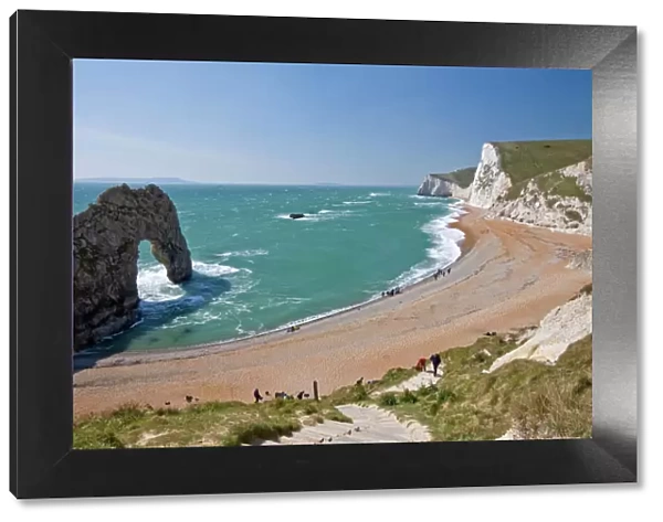 Durdle Door beach and cliffs, Dorset, England, United Kingdom, Europe