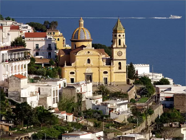 The church San Gennaro, Praiano, Amalfi Coast, UNESCO World Heritage Site