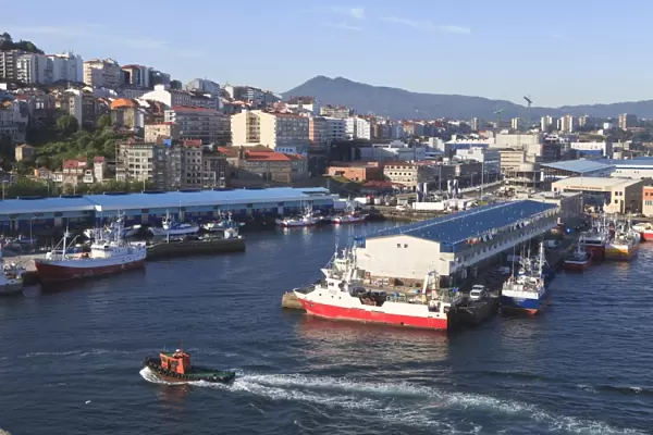 The Port of Vigo, the largest fishing port in Europe, Galicia, Spain, Europe