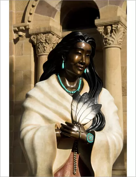 Statue of Kateri Tekakwitha, the Cathedral Basilica of St. Francis of Assisi