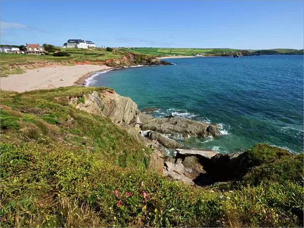 View from the South Devon coast path, Thurlestone, South Milton, South Hams