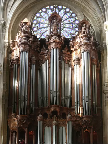 Master organ, Saint-Eustache church, Paris, France, Europe