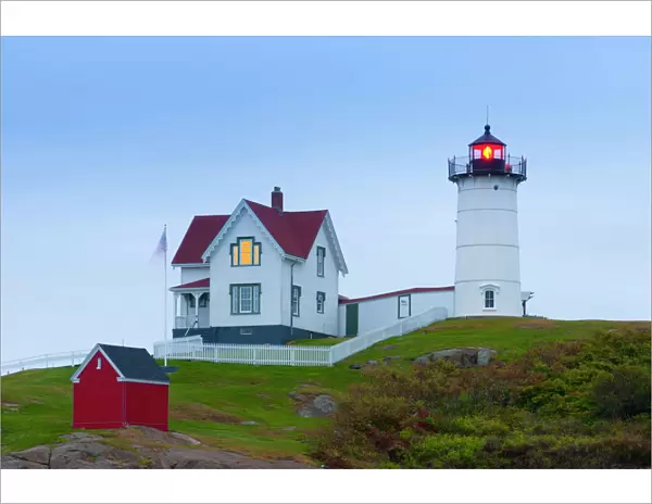 Cape Neddick (The Nubble) Lighthouse, Cape Neddick, Maine, New England, United States of America, North America