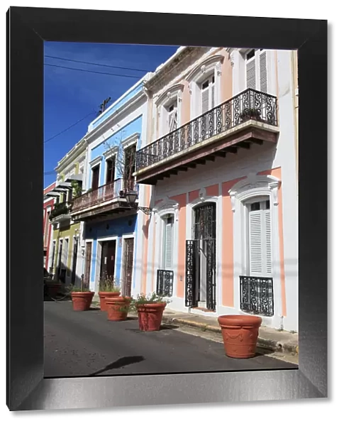 Colonial Architecture, Old San Juan, San Juan, Puerto Rico, West Indies, Caribbean, United States of America, Central America