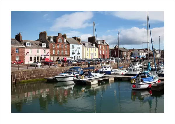 Yachts in the Harbour at Arbroath, Angus, Scotland, United Kingdom, Europe