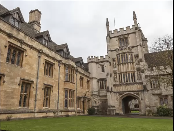 St. Johns Quad, Magdalen College, Oxford, Oxfordshire, England, United Kingdom, Europe