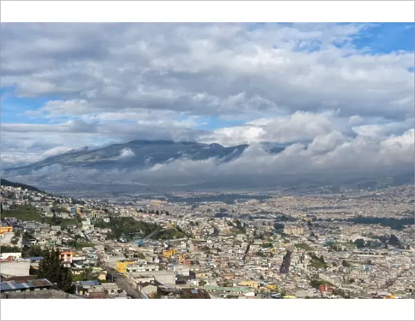 Panorama over Quito, Pichincha Province, Ecuador, South America