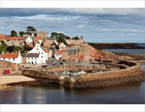 Incoming tide at Crail Harbour, Fife, Scotland, United Kingdom, Europe
