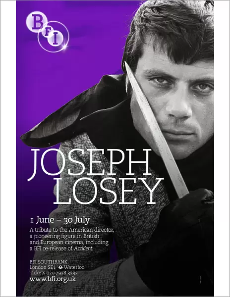 Poster for Joseph Losey Season at BFI Southbank (1 June - 30 July 2009)