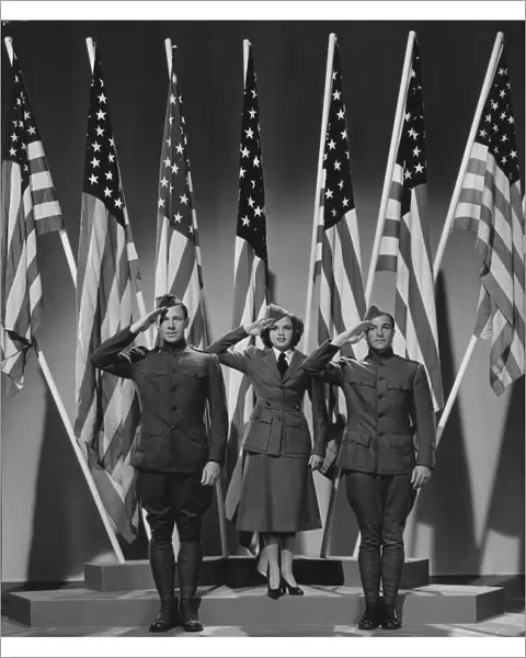 George Murphy, Judy Garland, and Gene Kelly in Busby Berkeleys For Me And My Girl (1942)