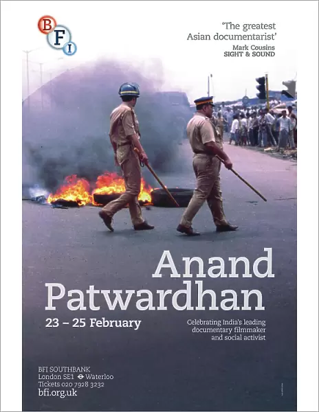 Poster for Anan Patwardhan Season at BFI Southbank (23 - 25 February 2013)