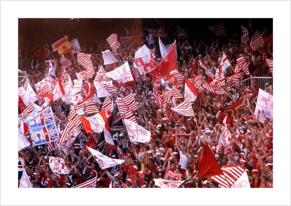 Nottingham Forest fans at the 1980 European Cup Final in Madrid