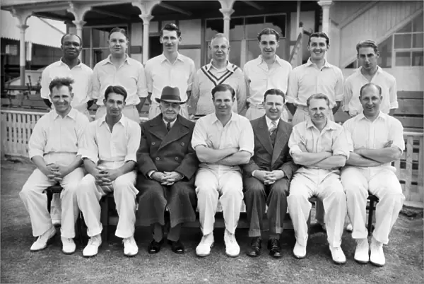 Warwickshire C. C. C. 1950 - J. Ords Benefit Team Group