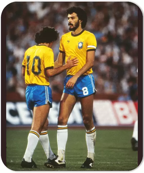 Brazil players Socrates & Zico