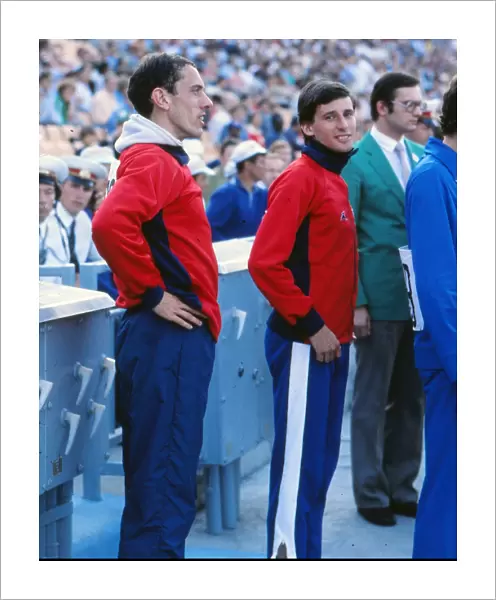 Seb Coe and Steve Ovett at the 1980 Moscow Olympics