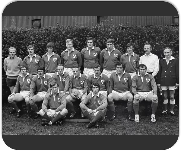 The Ireland team that faced the All Blacks at Lansdowne Road in 1973