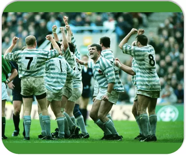 Cambridge celebrate victory at the final whistle - 1994 Varsity Match