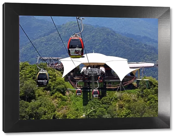 The Panorama Langkawi Cable Car which runs to the peak of Gunung Machinchang, Langkawi, Malaysia