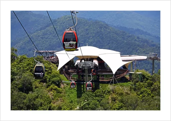 The Panorama Langkawi Cable Car which runs to the peak of Gunung Machinchang, Langkawi, Malaysia