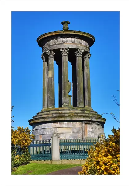 The Dugald Stewart Monument on Calton Hill in Edinburgh, Scotland, United Kingdom