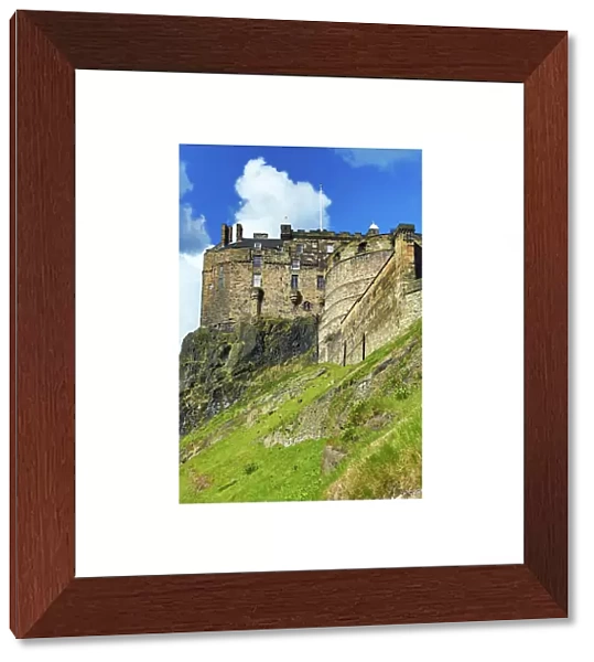 Edinburgh Castle and walls in Edinburgh, Scotland