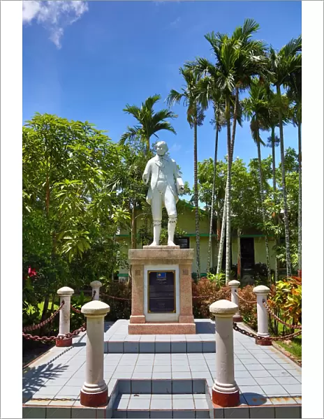 Prince LeeBoo statue, Palau Community College in Koror, Koror Island, Republic of Palau