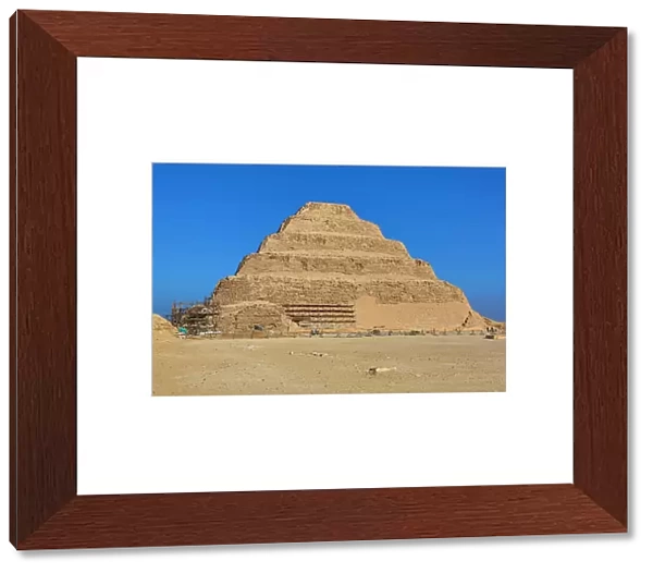 The step Pyramid of Djoser (or Zoser) in the Saqqara Necropolis near Memphis, Egypt