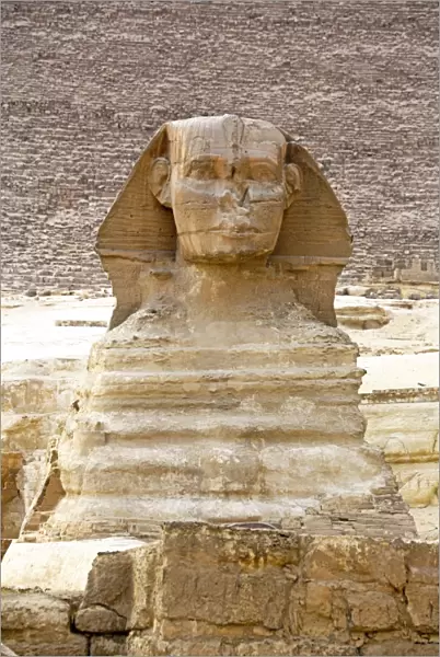 The Great Sphinx statue on the Giza Plateau, Cairo, Egypt