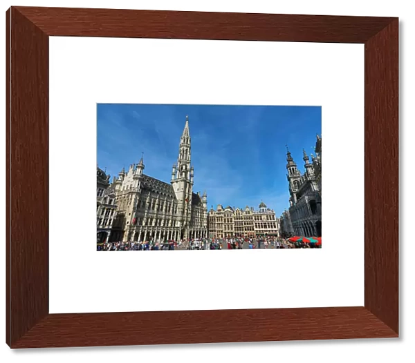The Town Hall in the Grand Place, Grote Markt, Brussels, Belgium