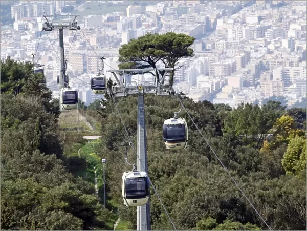 Erice to Trapani cable car, Sicily, Italy