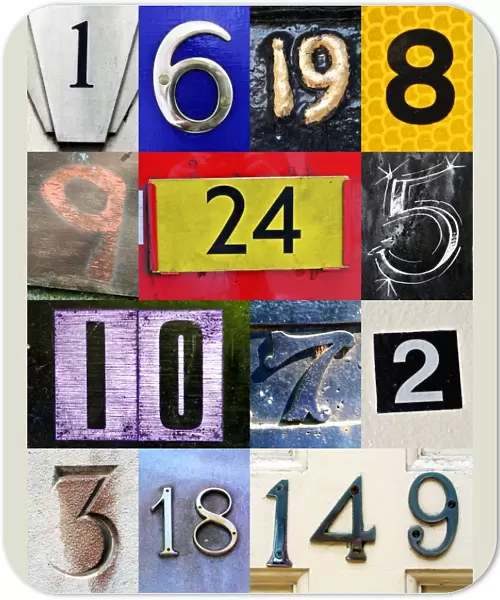 Montage of a number of numbers