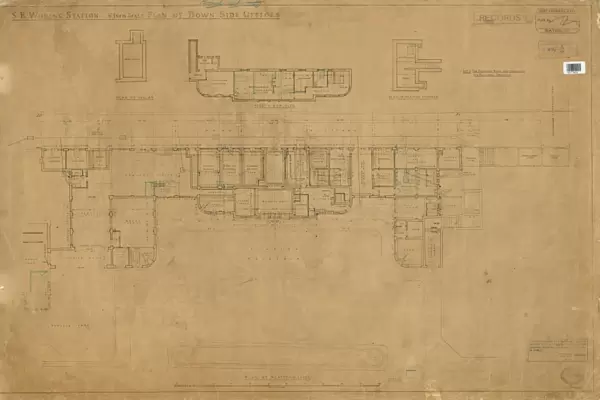 S. R. Woking Station. Plan of Down Side Offices [1937]