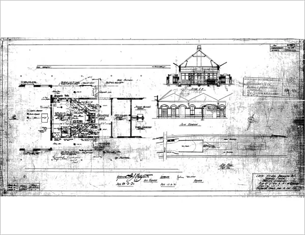 L. N. E. R Thornaby Station Proposed Alterations to Booking and Parcels Office [1931]