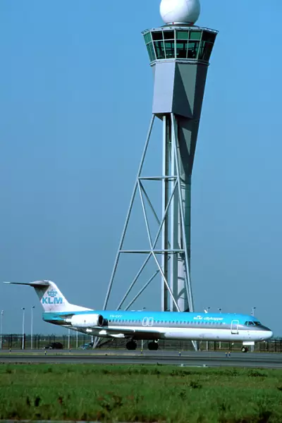 Remote ATC tower: Schiphol Fokker 100 KLM CityHopper