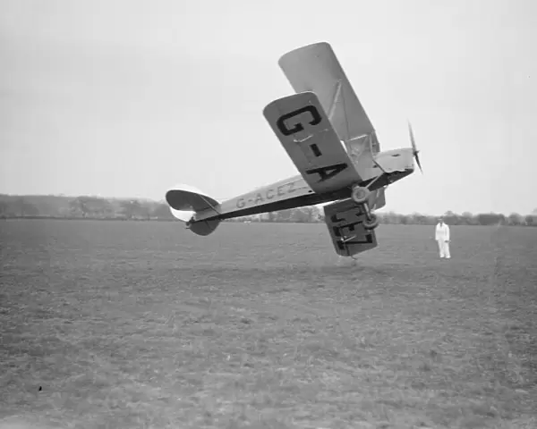 aircraft. Dh Tiger Moth G-ACEZ Reading Cobham Flying Circus (c) Flight