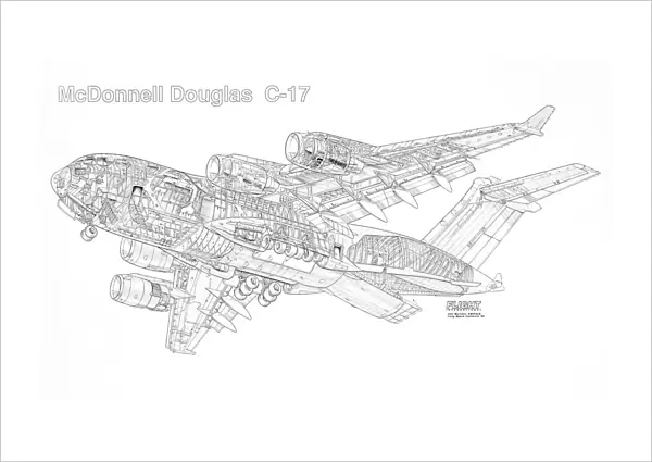 Boeing C-17 Globemaster III Cutaway Drawing
