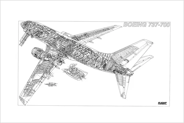 Boeing 737-700 Cutaway Drawing