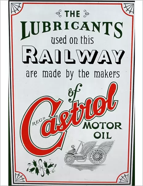 Castrol motor oil vintage advertising poster