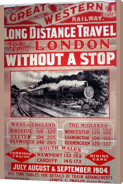 Great Western Railway vintage advertising poster