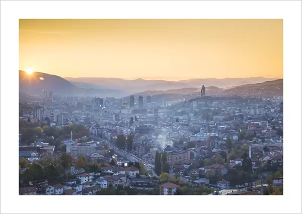 Bosnia and Herzegovina, Sarajevo, View of Sarajevo City