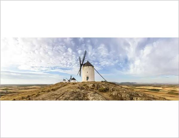 Spain, Castilea'La Mancha, Consuegra. Famous windmills