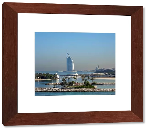 View towards Burj Al Arab Luxury Hotel, Dubai, United Arab Emirates