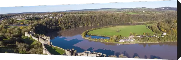 United Kingdom, Wales, Gwent, Chepstow Castle, River Wye