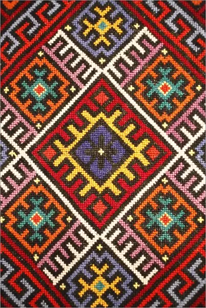 Traditional embroidery, Zakarpattia Oblast, Transcarpathia, Ukraine