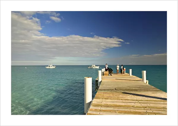 Pier, Grace Bay, Providenciales Island, Turks & Caicos, Caribbean